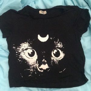 Rare Brandy Melville Cat Crop Top